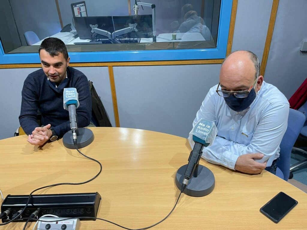 Damià Font i Jordi Taulina, als estudis de la ràdio