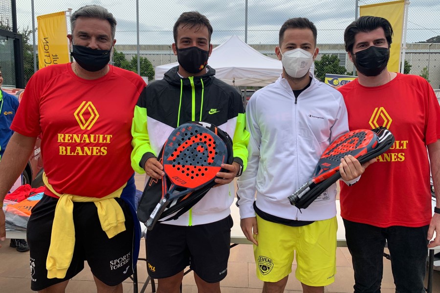 Victor Bassols i Eduard Espinar, campions de la categoria Masculí A (Club Pàdel Lloret)