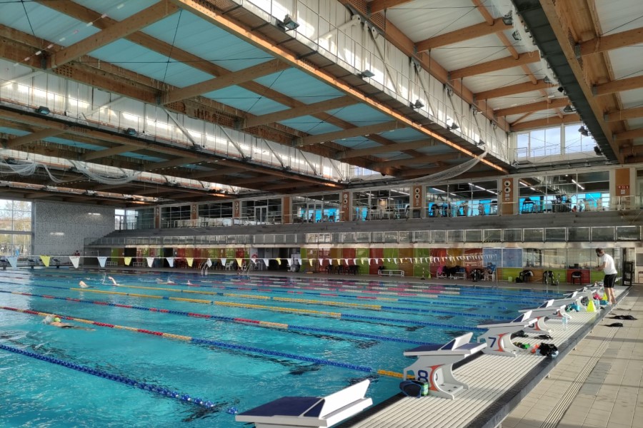 Un entrenament de la selecció juvenil d'Eslovènia (Piscina de Lloret)