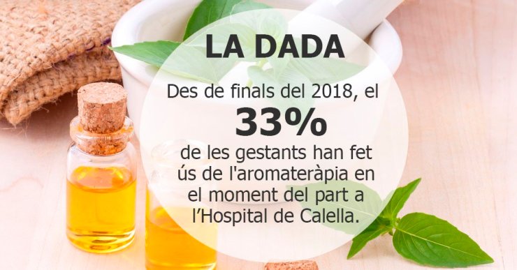 La Corporació de Salut del Maresme i la Selva ofereix aromateràpia en el procés del part