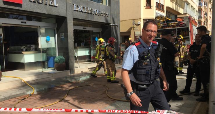 Incendi sense ferits en dues habitacions de l’Hotel Excelsior, al passeig Verdaguer