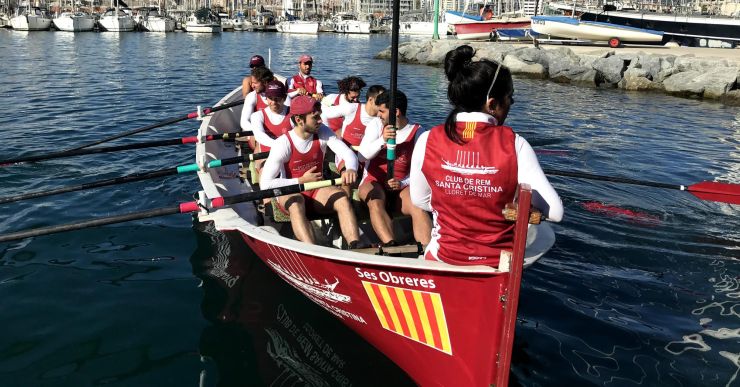 El Rem Santa Cristina inaugura la Lliga de llarga distància de llagut d’hivern