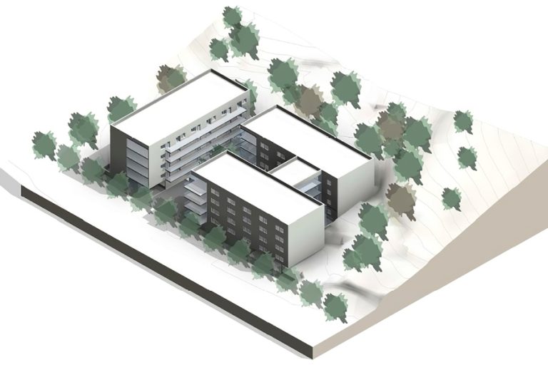 Imatge digital del projecte de la nova residència per a la gent gran de Lloret. (Cedida)