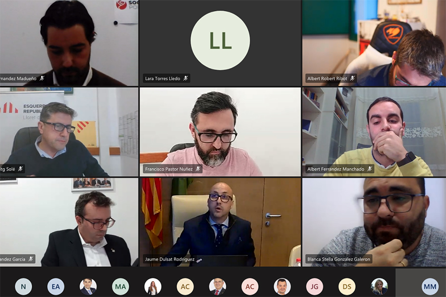 Ple municipal telemàtic d'aquest dilluns