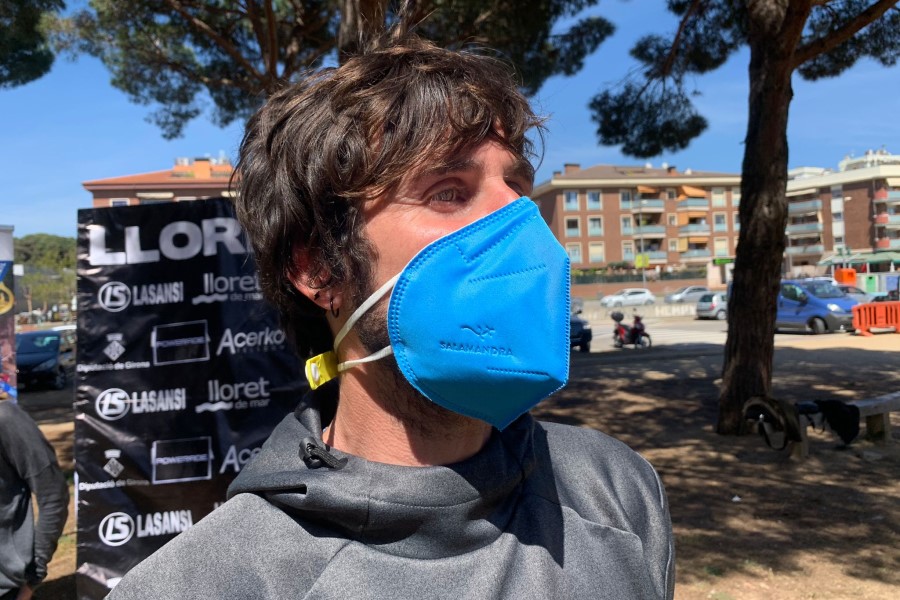 Àngel Mullera a la presentació de la Lloretrail