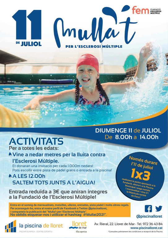 Cartell de la campanya 'Mulla't Lloret 2021'