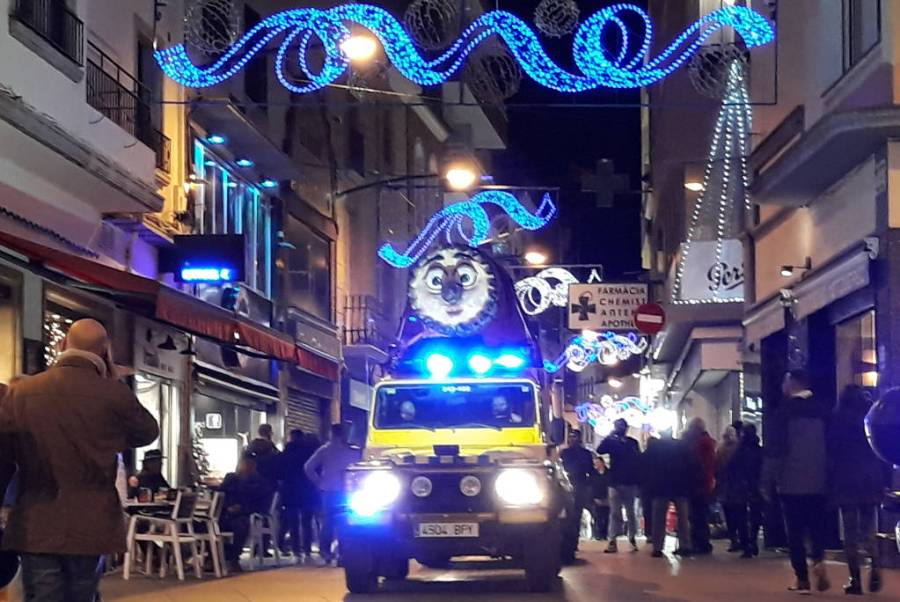 La rua del Tió, dels comerciants de Lloret.