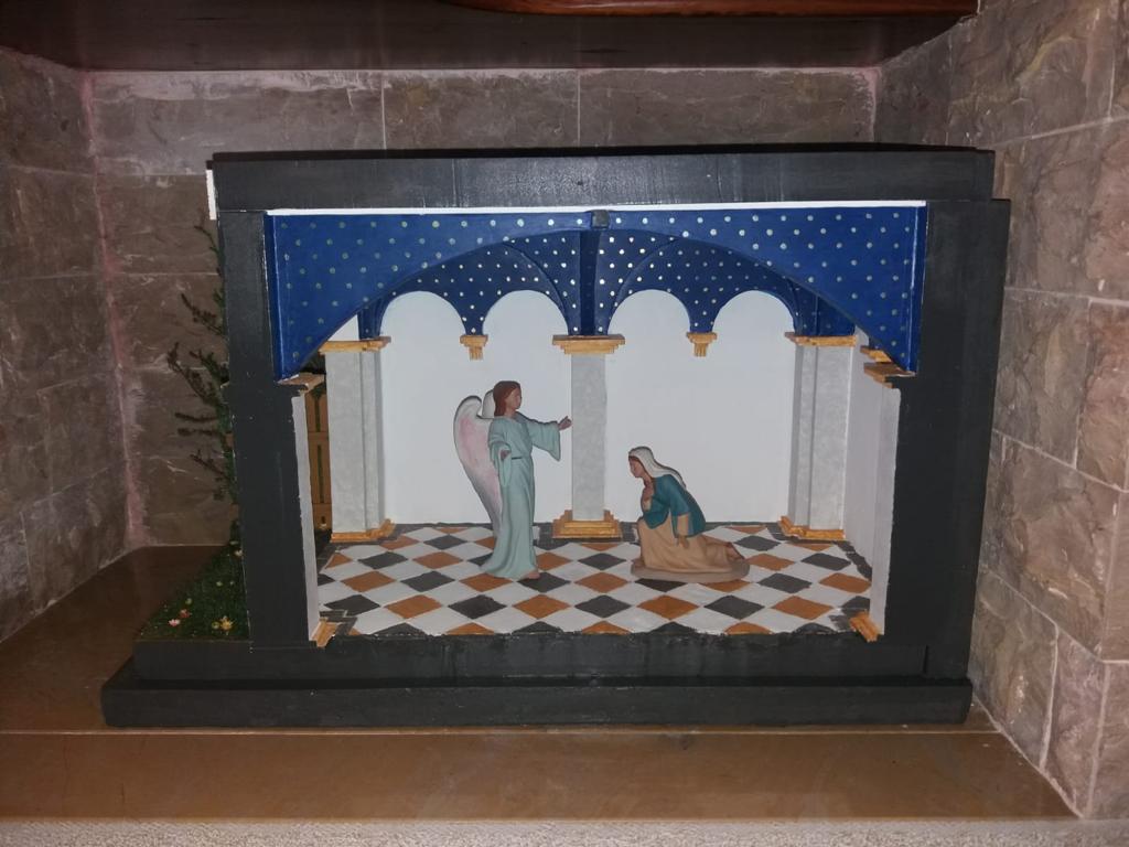 El pessebre de la Bacallaneria d'en Xavi, primer premi en la categoria d'establiments comercials, de restauració i hotels.