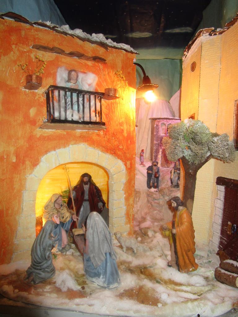 El pessebre de Joan Domènech, segon premi del concurs de pessebres a la llar, en la categoria artística.