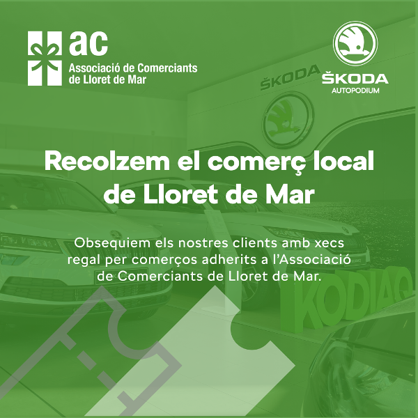 Un dels xecs regal de la campanya entre els comerciants i Autopodium