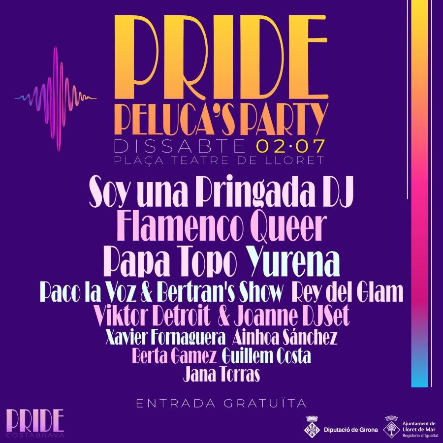 El cartell del Pride Pelucas Party
