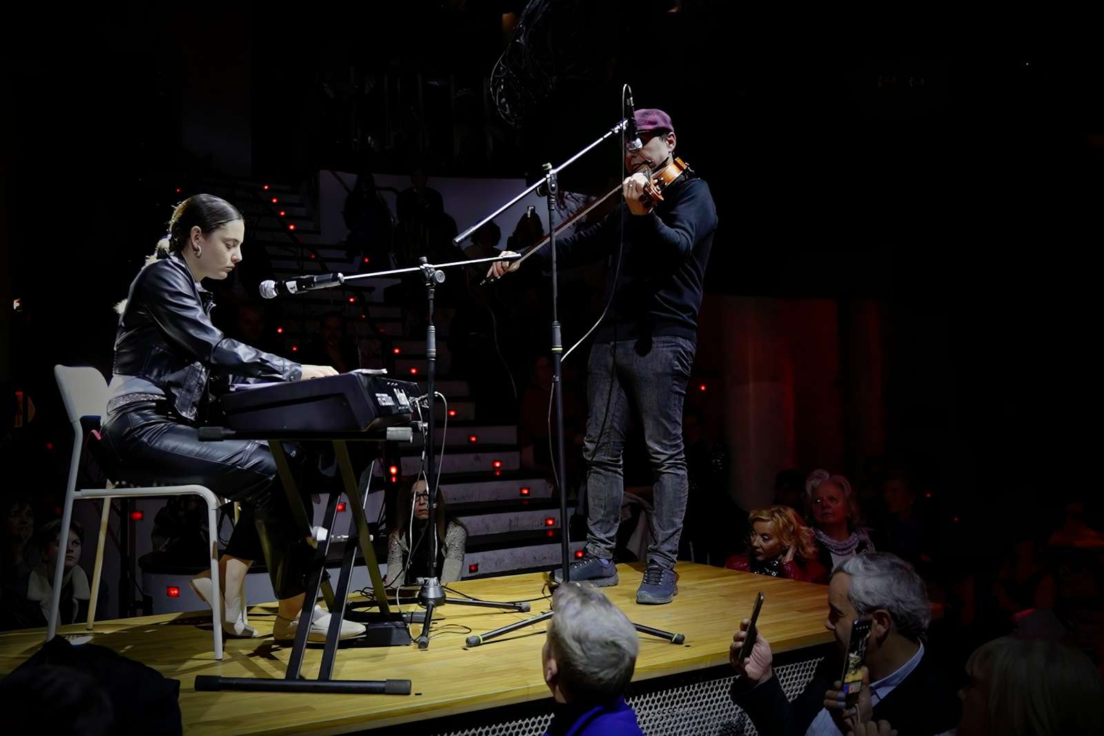Tramma i Manel Alsina a la cerimònia de presentació de la Capital de la Cultura Catalana