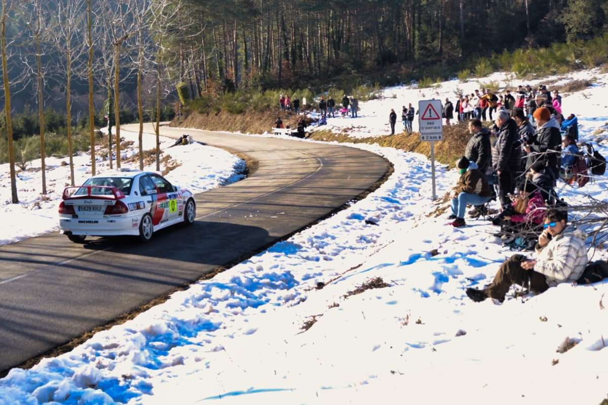 Tram del Rally on es va llençar la neu