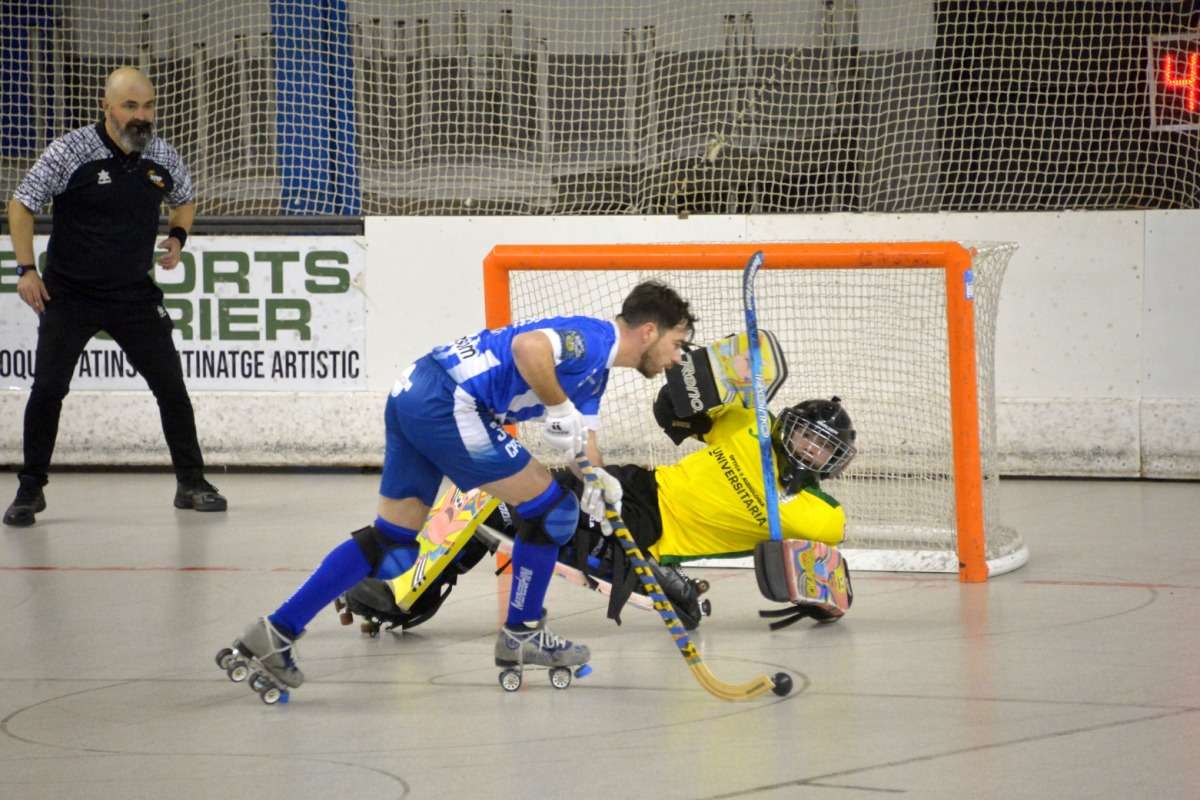el club hoquei lloret en el partit contra el taradell