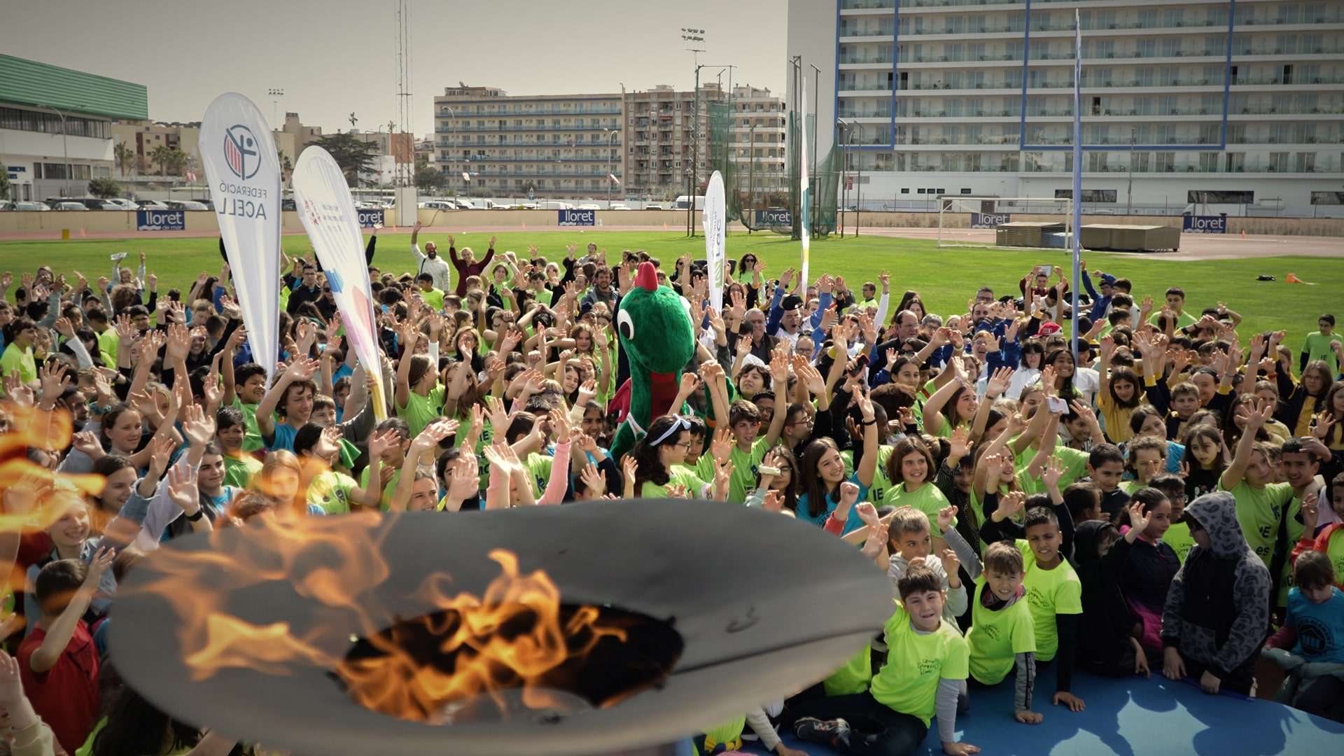 arribada flama special olympics a lloret