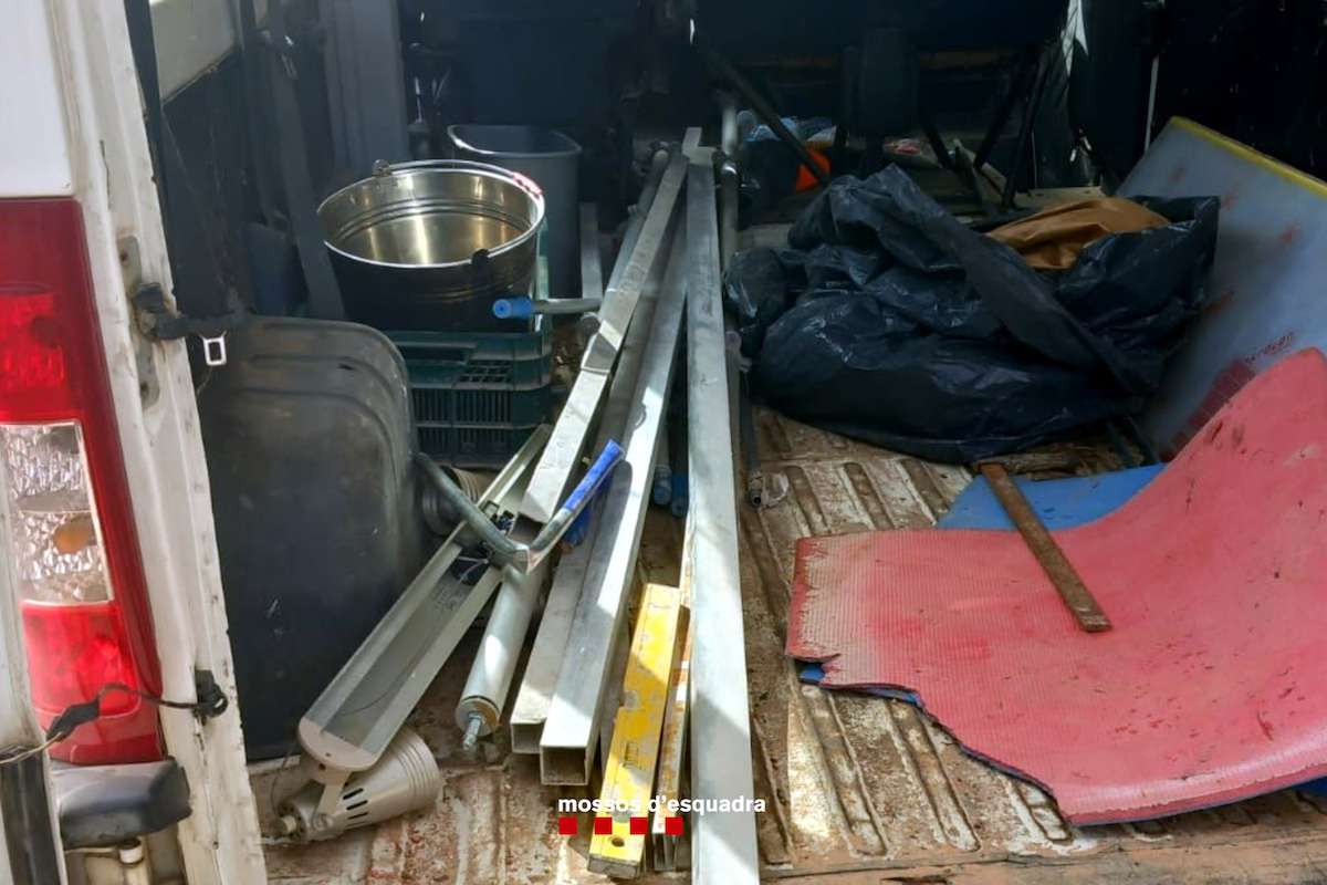 El material de construcció robat a Lloret