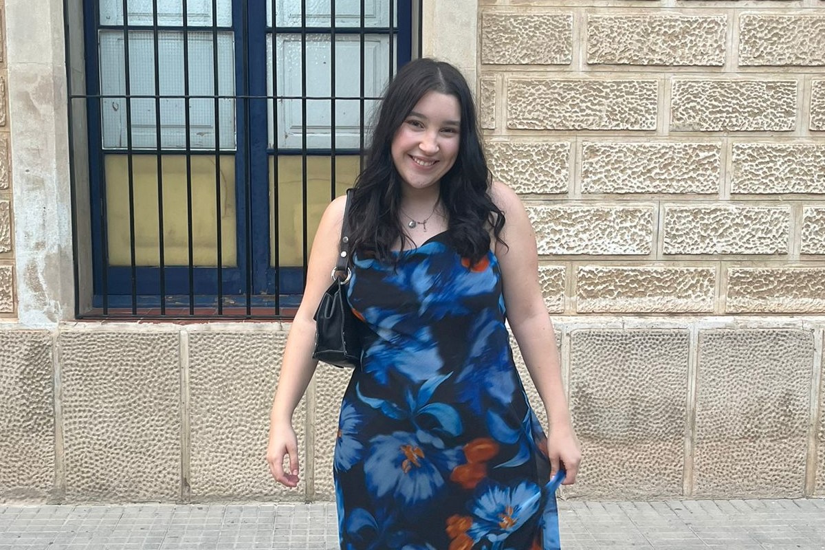 Candela Gil, el dia de la graduació a la Immaculada Concepció