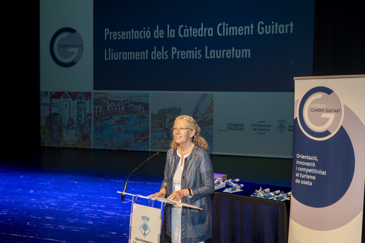 Anna Garriga als Premis Lauretum 2022 (Fundació Climent Guitart)