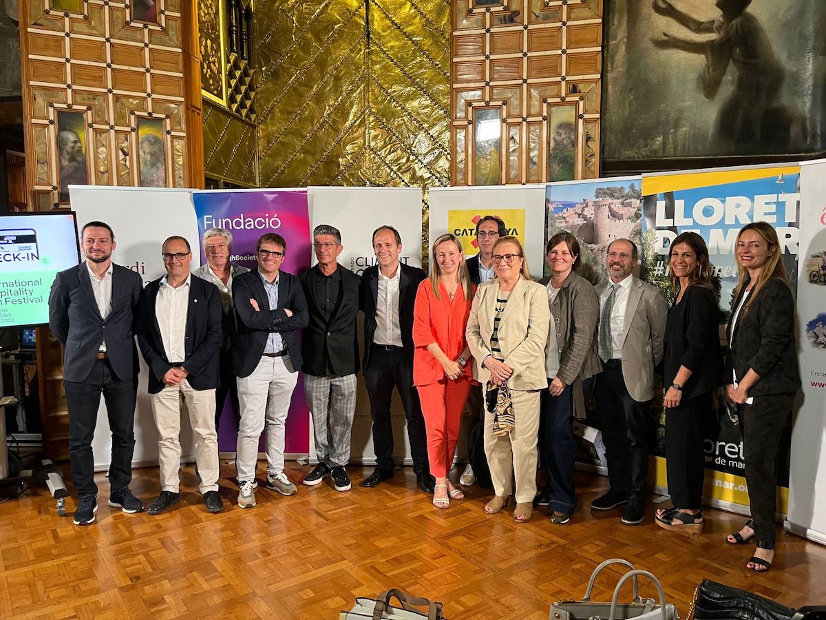 Els representants del festival de cinema sobre serveis turístics.