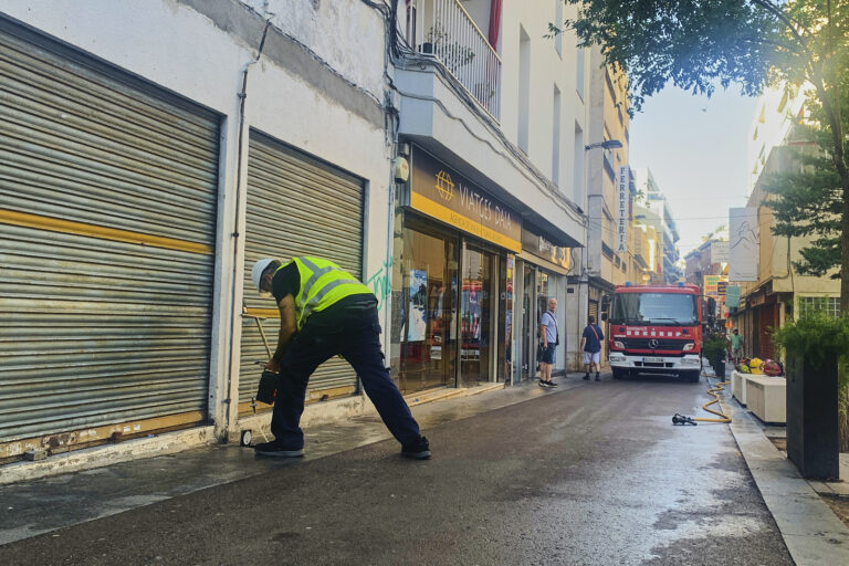 La façana on hi ha hagut la fuita de gas