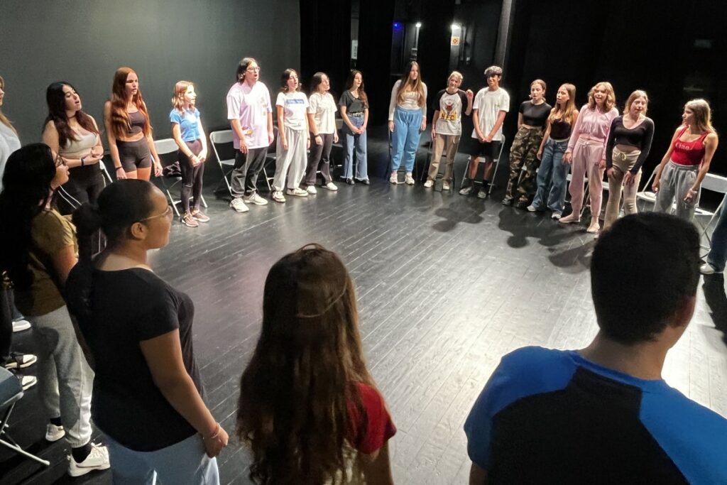 Un moment de l'assaig del projecte UAP PODER