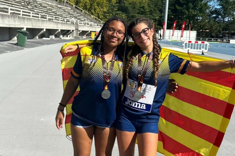Layla Tubonemi i Berta Linares (CA Lloret - La Selva)