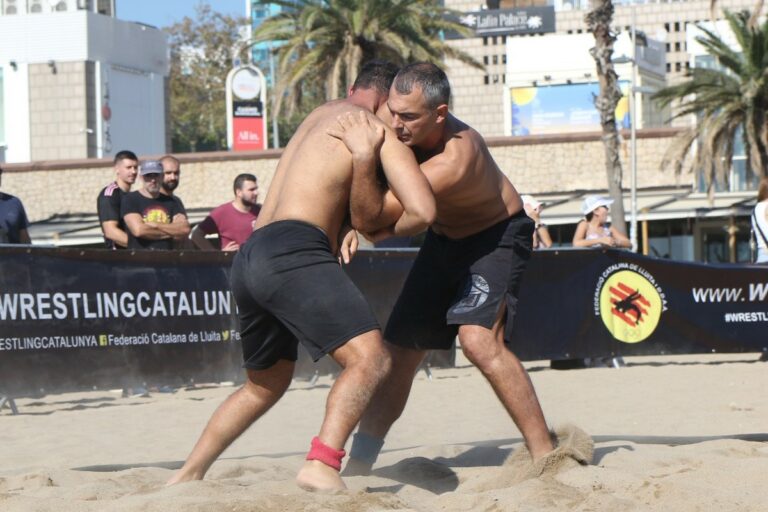 Marc Dailos, durant el combat (Judo Nova Unió)