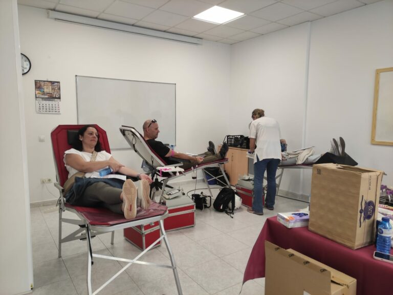 Donació de sang al centre cívic del Rieral