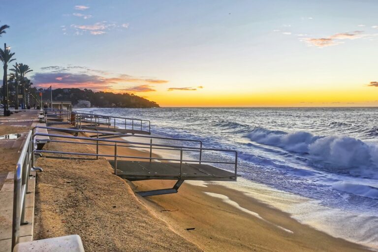 La platja de Lloret després del temporal 3 de novembre 2023