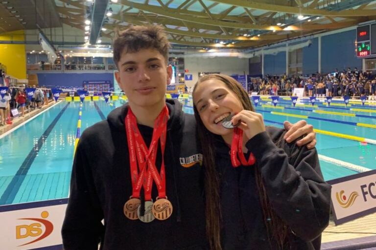 Joel Arredondo i Dimana Sevdalinova (Club Natació Lloret)
