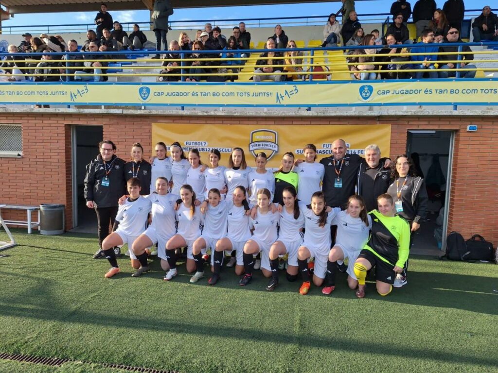 La Sarai, amb la selecció territorial de Girona.