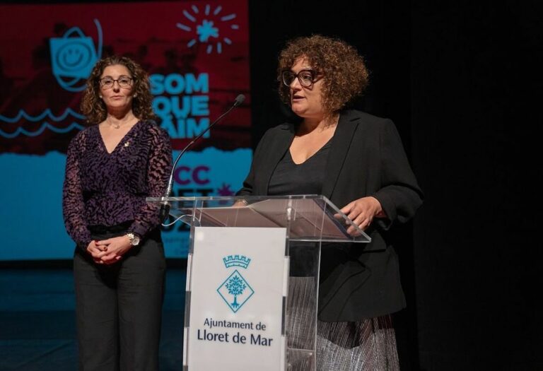 Amaranta Gibert, en la cerimònia de clausura de la Capital de la Cultura Catalana.