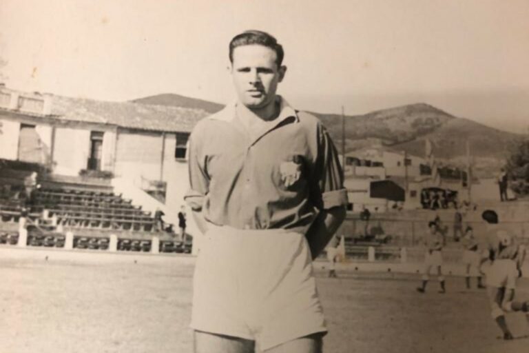 Ramon Borrell en la seva època de jugador del Lloret