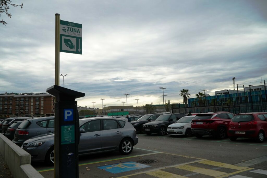 L'aparcament de la Piscina és de zona verda