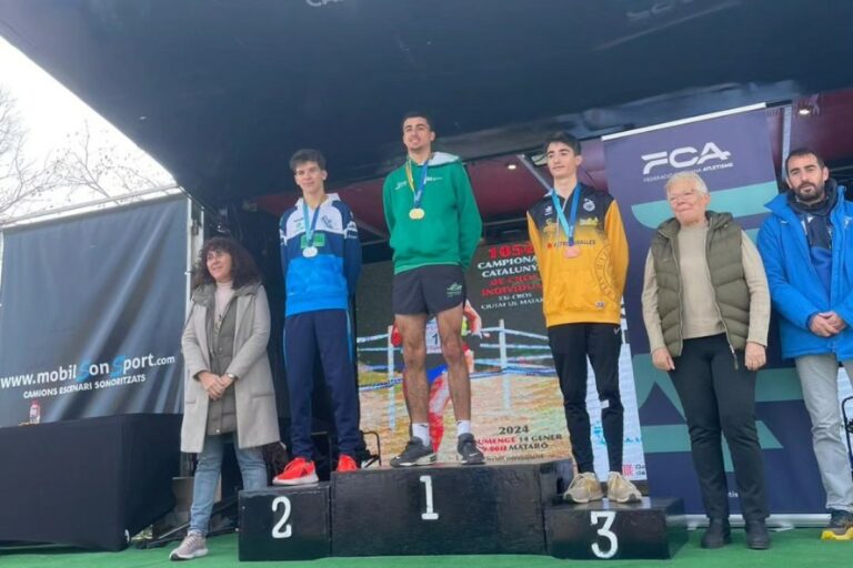 Bakr El Asri, al podi (Club Atletisme Lloret - La Selva)
