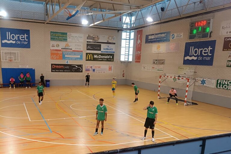 Un moment del partit (Club Futbol Sala Lloret)