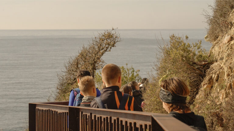 Alumnes del Pompeu Fabra al camí de ronda