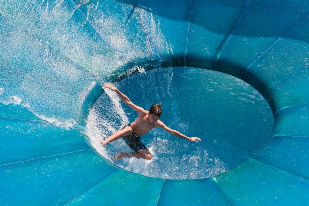 Les atraccions de Water World representen el 30% de l'aigua del parc