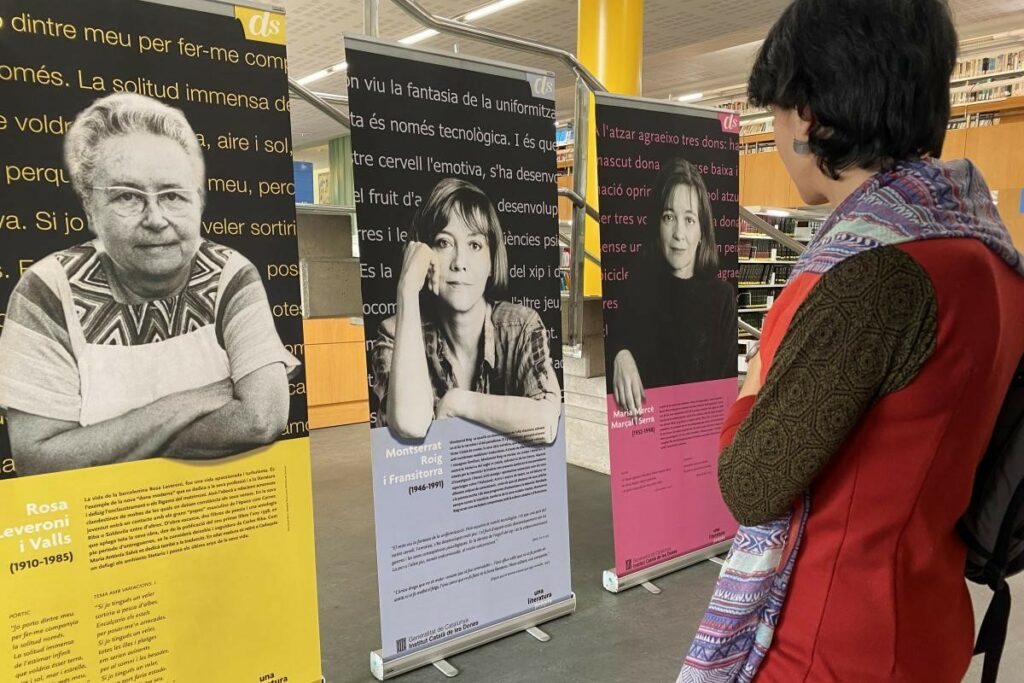 La mostra, exposada a la biblioteca del Campus de Mundet