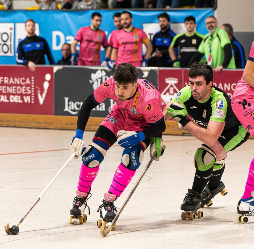 Sergi Rojo en un moment de la final (Hockey Catedra)