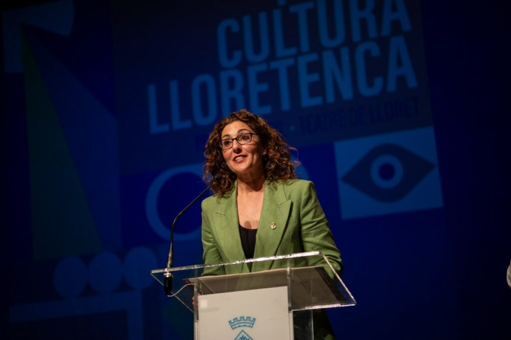 Isabel Bernal, a la presentació de l'Any Domènech (Ajuntament de Lloret de Mar)