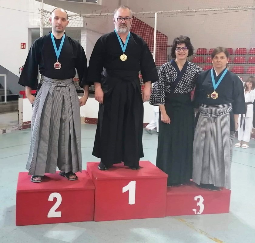 Santi Gutiérrez, al podi (Kintsugi Dojo Lloret)