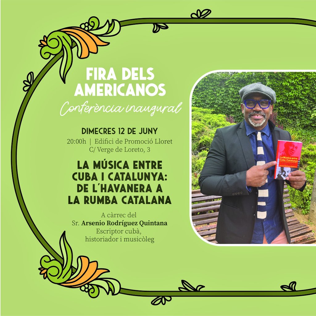 Cartell de la xerrada inaugural amb Arsenio Rodríguez