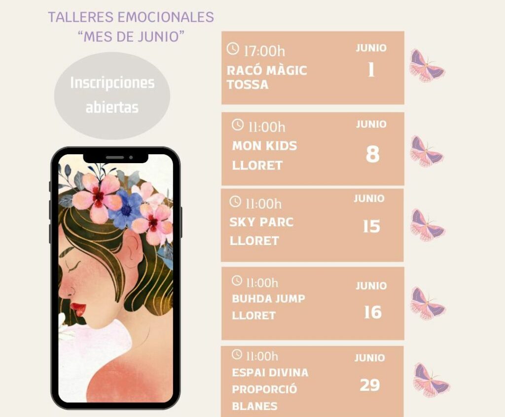 cartell dels tallers emocionals de la Laura Betés