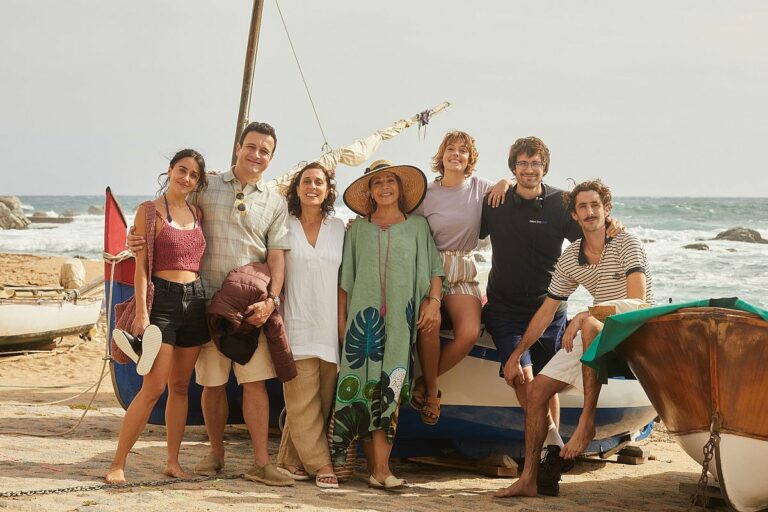 L'equip de rodatge de 'Casa en flames'.