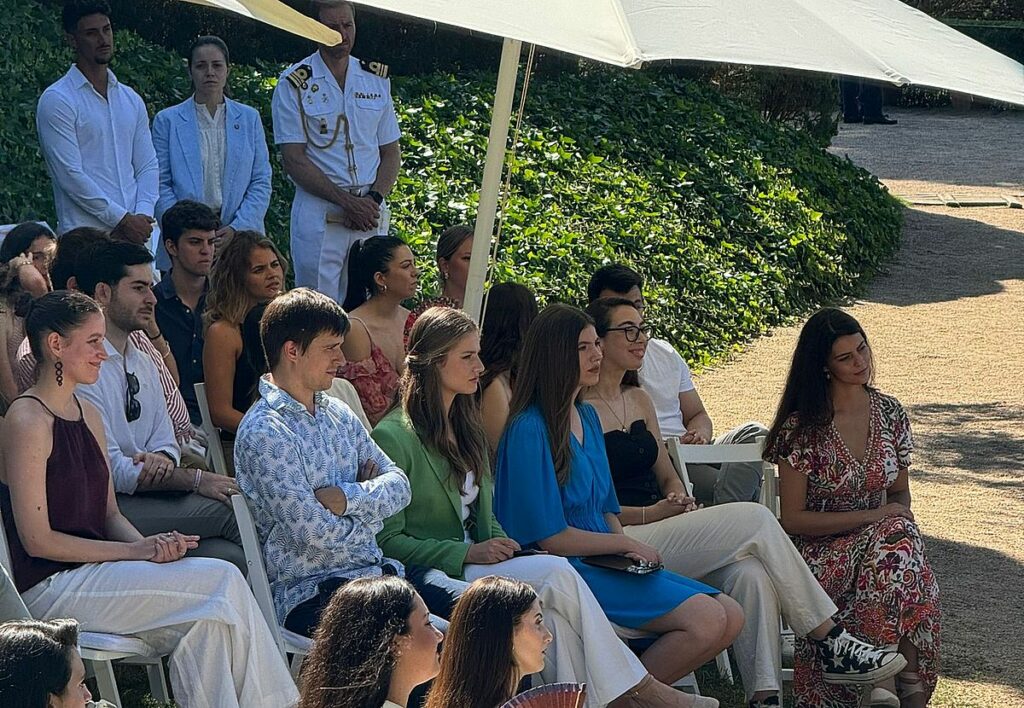 Les infantes, Marc Schneeberger i els joves de la Fundació Princesa de Girona