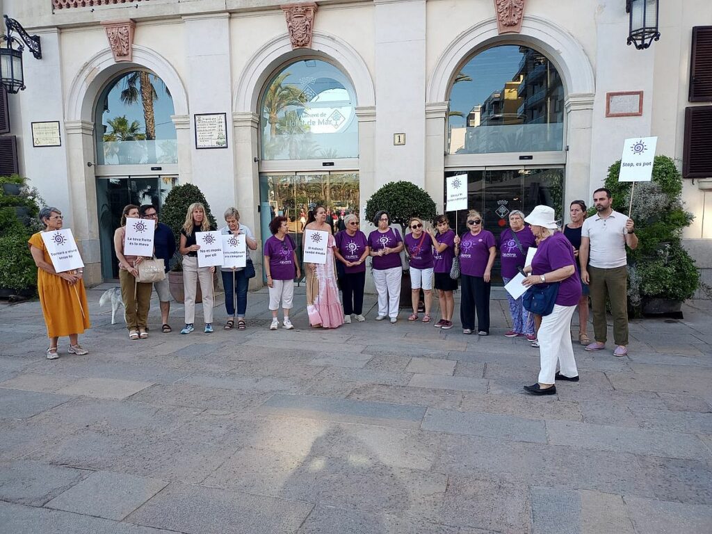 La concentració organitzada per l'Aurora aquest diumenge a Lloret.