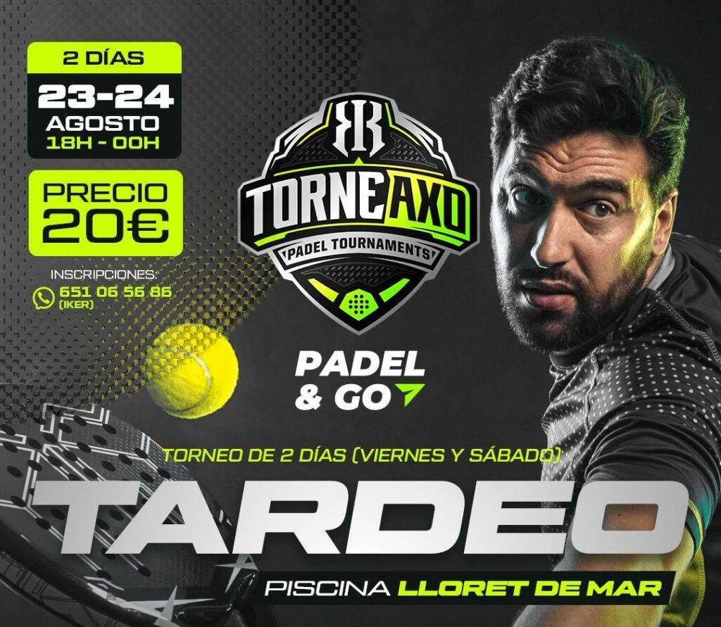 cartell Tardeo de padel