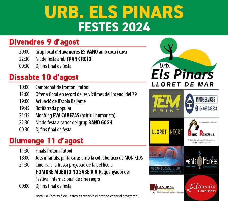 programa festes pinares