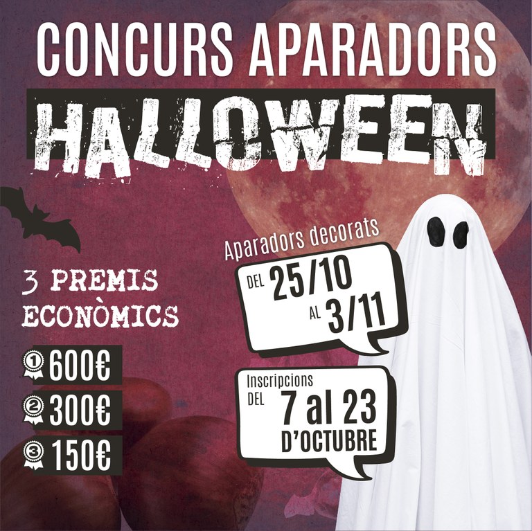 cartell concurs aparadors Halloween
